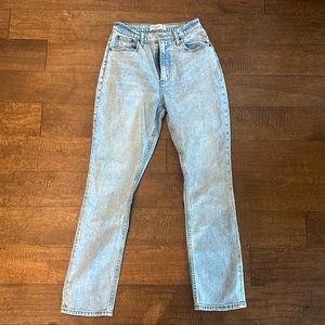Abercrombie curve love ultra high rise slim straight jeans